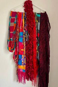 lot 47 image: Shades of Red Scarf Collection - 10 scarves