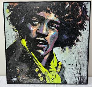 lot 53 image: Hues of Hendrix Reproduction Board Print 24 x 24