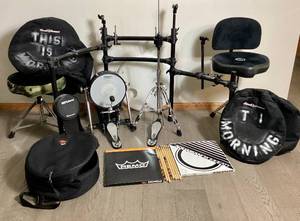 lot 88 image: Roland Incomplete V-Drum Kit