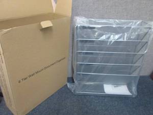 lot 29 image: Sliver Mesh 6 Tier Wall Mount Docum...