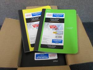 lot 30 image: 12- Assorted Colored College Ruled ...