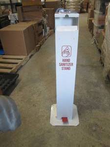 lot 37 image: Metal Hand Sanitizer Stand...