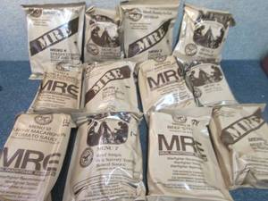 lot 51 image: Sealed Case of 12 MREs Meal Ready ...