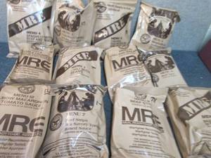 lot 52 image: Sealed Case of 12 MREs Meal Ready ...