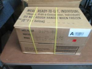 lot 53 image: Sealed Case of 12 MREs Meal Ready ...