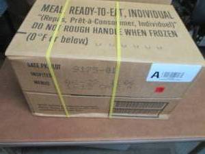 lot 57 image: Sealed Case of 12 MREs Meal Ready ...