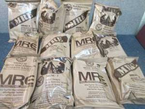 lot 60 image: Sealed Case of 12 MREs Meal Ready ...