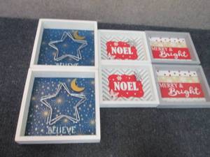 lot 104 image: 6 Holiday Dcor Items...