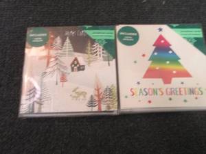 lot 106 image: 2- 12ct Christmas Cards...