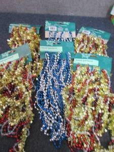 lot 129 image: 6- 8ft Bead Garland...
