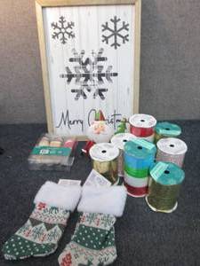 lot 132 image: Holiday Items & Curling Ribbon...