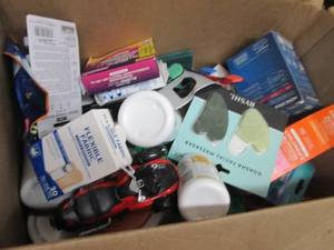 lot 147 image: Box of Assorted OTC & Overstock Ite...