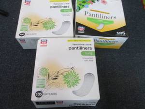 lot 150 image: 3 pks Pantiliners...