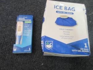 lot 151 image: Ice Bag, Digital Thermometer...
