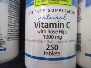 lot 154 image: 4- 250 ct Vitamin C 1000mg...