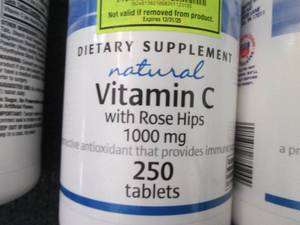lot 155 image: 4- 250 ct Vitamin C 1000mg...