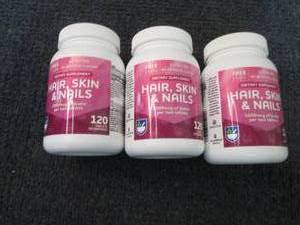 lot 185 image: 3- 120 ct Biotin...