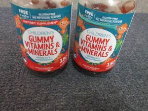 lot 191 image: 2- 180 ct Childrens Vitamin Gummies...