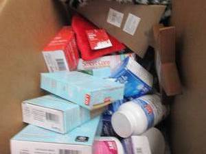 lot 192 image: Box of Assorted OTC & Overstock Ite...