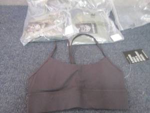lot 216 image: 3 Small NWT Gym Wolf Sports Bras...