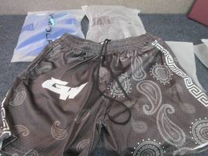 lot 218 image: 3 pr Mens Gym Wolf Athletic Shorts...