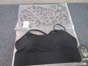 lot 225 image: 2 Large Gym Wolf NWT Sports Bras...