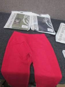 lot 239 image: 3 pr High Waisted XS Scrunch Leggin...