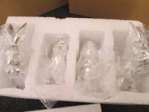 lot 285 image: 2- 4 pks Silver Toned Bunnies...