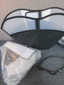 lot 308 image: 2 Large Adjustable Dog Cone Collars...