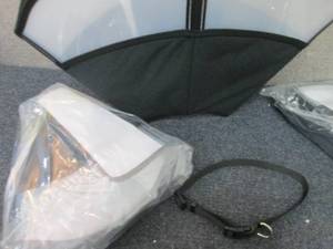 lot 309 image: 2 Large Adjustable Dog Cone Collars...