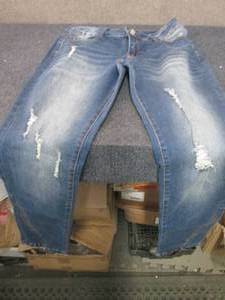 lot 317 image: Medium Ladies Blue Flamingo Jeans...
