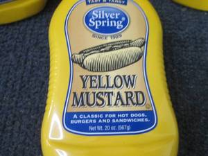lot 364 image: 4- 20 oz Silver Spring Yellow Musta...