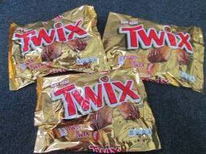 lot 374 image: 3- 10.83 oz Twix Fun Size...
