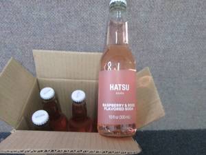 lot 380 image: 6- 10 oz Hatsu Raspberry & Rose Sod...