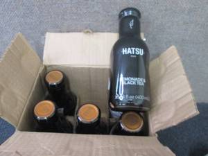 lot 383 image: 6- 13.33 oz Hatsu Lemonade & Black ...