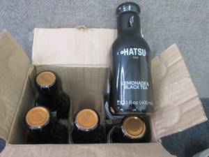 lot 384 image: 6- 13.33 oz Hatsu Lemonade & Black ...