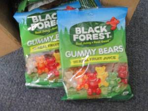 lot 404 image: 12- 4.5 oz Blsck Forest Gummy Bears...