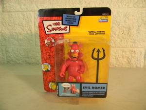 VINTAGE 2004 The Simpsons EVIL HOMER Interactive Figure By Playmates #99480 - IN BOX - FANTASTIC PIECE - SEE PICTURES