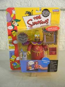 VINTAGE 2002 The Simpsons STONECUTTER HOMER Interactive Figure By Playmates #199410 - IN BOX - GREAT PIECE - SEE PICTURES