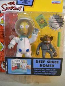 VINTAGE 2003 The Simpsons DEEP SPACE HOMER Interactive Figure By Playmates #99470 - IN BOX - FANTASTIC PIECE - SEE PICTURES
