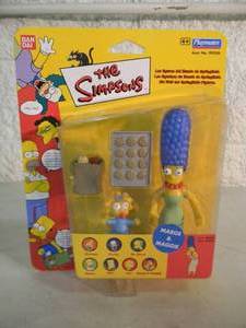 RARE FROEIGN BANDAI VINTAGE 2000 The Simpsons MARGE & MAGGIE Figure By Playmates #99250 - IN BOX - FANTASTIC PIECE - SEE PICTURES