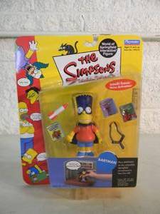 VINTAGE 2001 The Simpsons BARTMAN Interactive Figure By Playmates #199210 - IN BOX - GREAT PIECE - SEE PICTURES