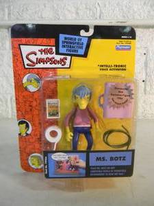 VINTAGE 2003 The Simpsons MS. BOTZ Interactive Figure By Playmates #199460 - IN BOX - GREAT PIECE - SEE PICTURES