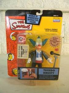 VINTAGE 2003 The Simpsons TUXEDO KRUSTY Interactive Figure By Playmates #199450 - IN BOX - GREAT PIECE - SEE PICTURES