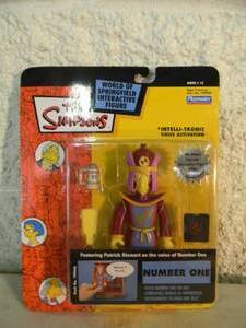VINTAGE 2003 The Simpsons NUMBER ONE Interactive Figure By Playmates #199440 - IN BOX - GREAT PIECE - SEE PICTURES