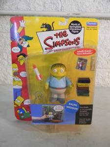  VINTAGE 2001 The Simpsons RALPH WIGGUM Interactive Figure By Playmates #199200 - IN BOX - GREAT PIECE - SEE PICTURES