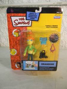 VINTAGE 2003 The Simpsons BRANDINE Interactive Figure By Playmates #99470 - IN BOX - FANTASTIC PIECE - SEE PICTURES