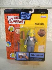 VINTAGE 2003 The Simpsons MR. LARGO Interactive Figure By Playmates #199440 - IN BOX - GREAT PIECE - SEE PICTURES