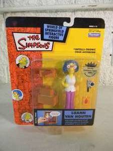 VINTAGE 2003 The Simpsons LUANN VAN HOUTEN Interactive Figure By Playmates #199440 - IN BOX - GREAT PIECE - SEE PICTURES