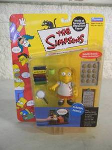 VINTAGE 2001 The Simpsons MARTIN PRINCE Interactive Figure By Playmates #199210 - IN BOX - GREAT PIECE - SEE PICTURES